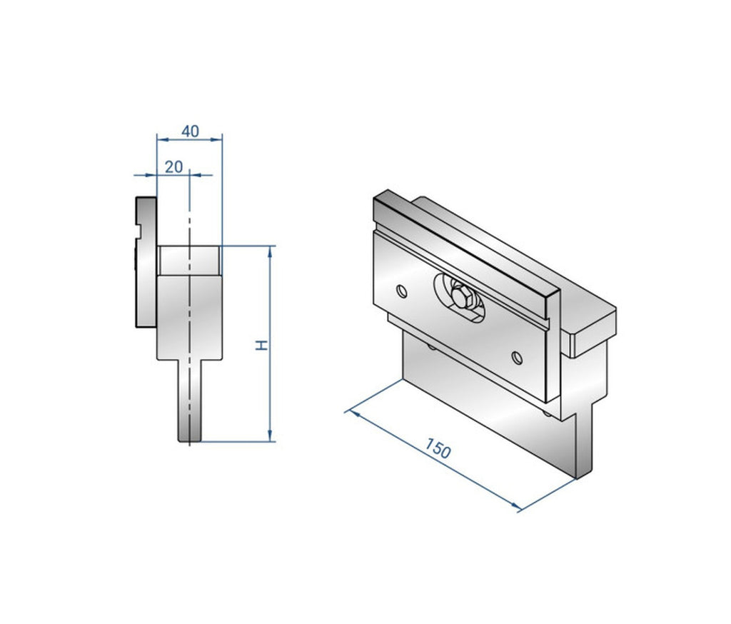 EUROSTAMP Part No. 4224 @ 150mm Adjustable Intermediate