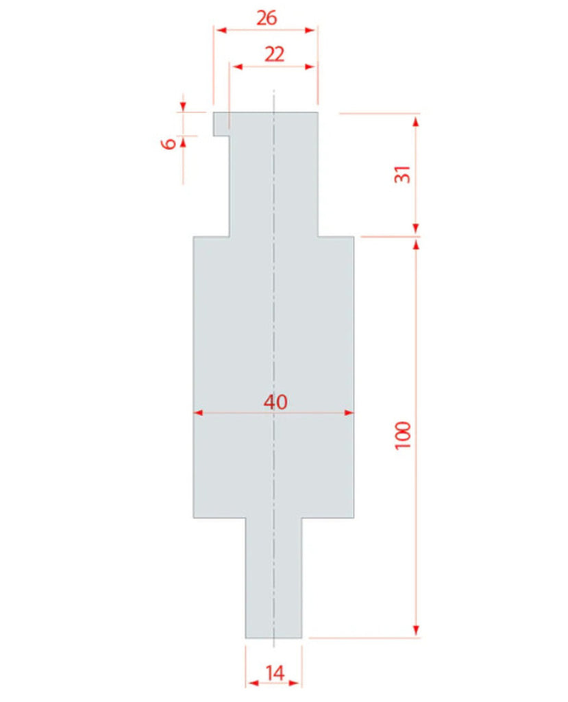 EUROSTAMP Part. No 4229 @ 150mm Upper Adapter