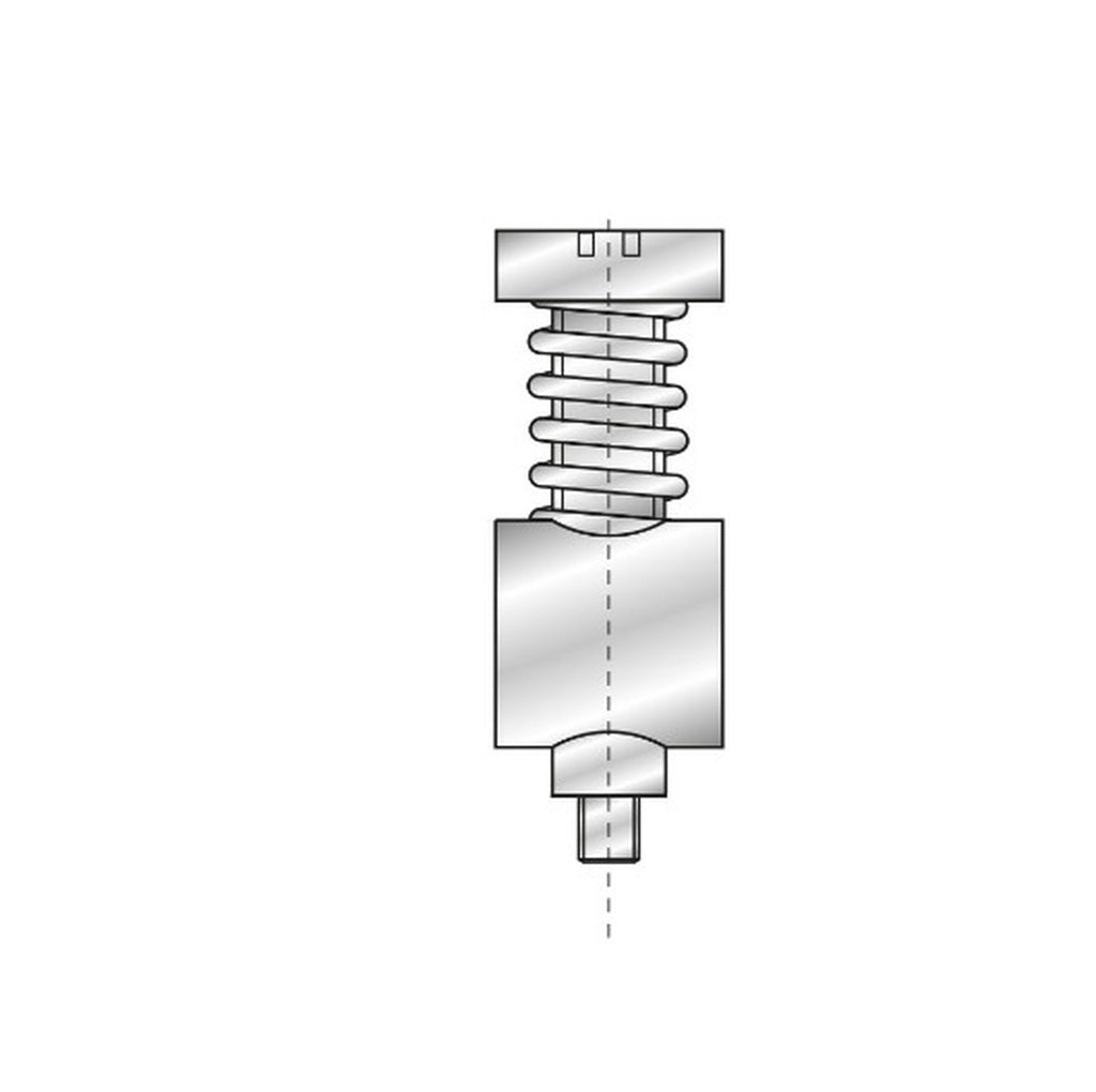 EUROSTAMP Part No. 4275 Spring + Screw + Plate for Radius Tool R3-R6,5