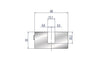 EUROSTAMP Part No. 4301 @ 1000mm Lower Adapter