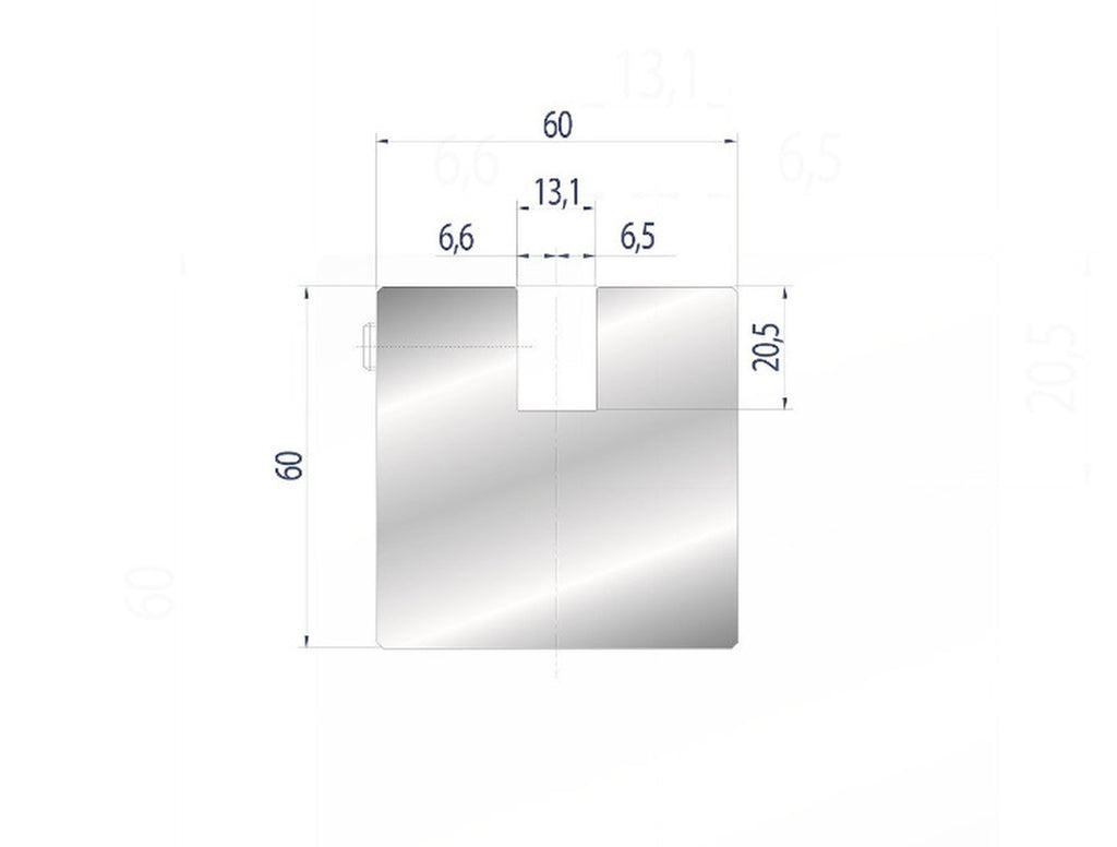 EUROSTAMP Part No. 4302 @ 500mm Lower Adapter