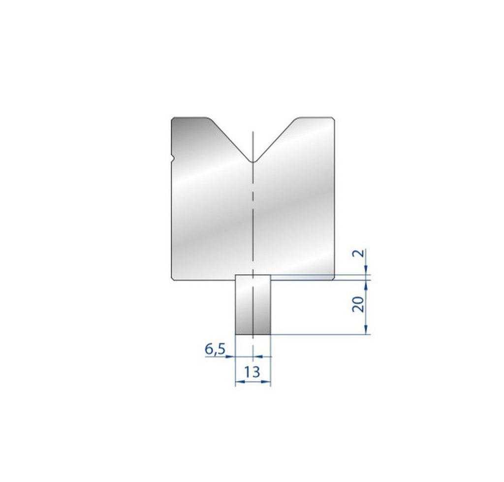 EUROSTAMP Part No. 8100 @ 412mm Tang on Reuqest Base