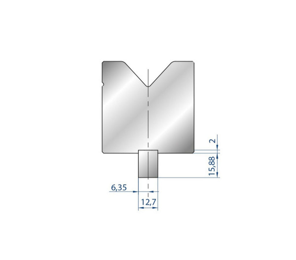 EUROSTAMP Part No. 8107 @ 412mm Tang on Request Base