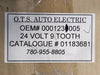 LETRIKA Starter Motor 0001231005, 24V
