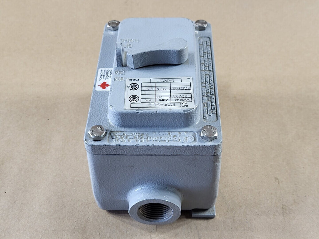 APPLETON Explosion-Proof Toggle Switch Cover 1 Pole 20A 120/277 VAC ECSK-F1