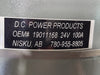 D.C POWER PRODUCTS Alternator 19011168, 24V, 100A