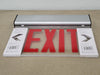 LITHONIA LIGHTING Edge Lit LED Exit Sign Red EDG 1 R EL SD M6