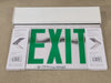LITHONIA LIGHTING Edge Lit LED Exit Sign Green EDG W 2 GMR 277X2 M6