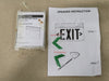 LITHONIA LIGHTING Edge Lit LED Exit Sign Green EDG W 2 GMR 277X2 M6
