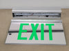 MULE Edgelit Exit Sign Green ELX-2-A-G-U-BA-DLC