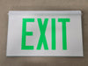 EXITRONIX LED Edge Lit Exit Sign Green 902-U-WB-GW-ZC-WH-G2