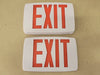 LITHONIA LIGHTING Quantum Thermoplastic LED Exit Sign LQM S W 3 R 120/277 X2 M6