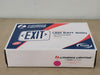 LITHONIA LIGHTING Quantum Thermoplastic LED Exit Sign LQM S W 3 R 120/277 X2 M6