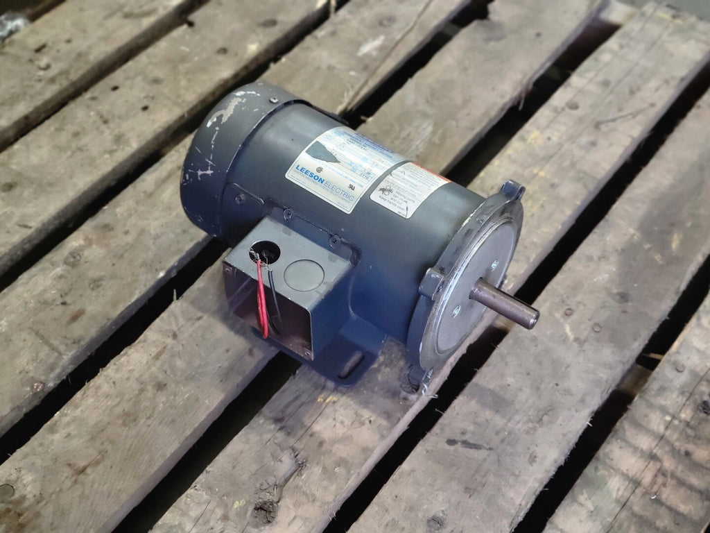 LEESON 1/3 hp, 90 volts, 1750 rpm, MSS56C Electric Motor C42D17FK4C