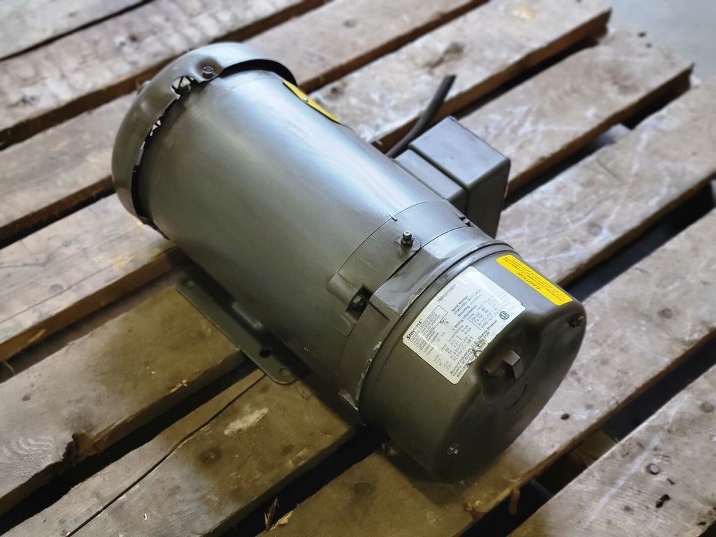 BALDOR 1 hp, 208-230/460 Vols, 1140 rpm, 145T Electric Motor BM3556T w/ Stearns Brake 