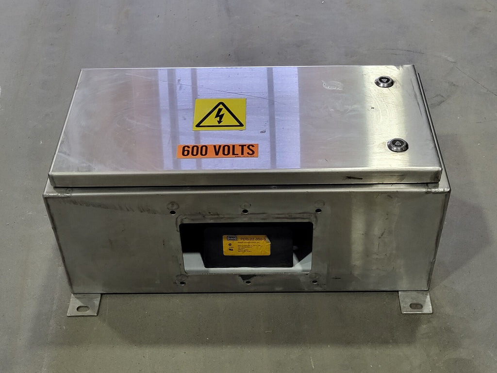 ILSCO 10" x 21" Electrical Panel Box w/ Distribution Block PDB-22-350-3