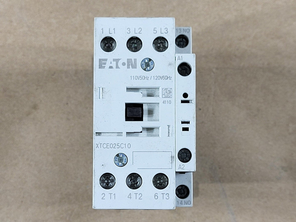 EATON 40 Amp, 3 Pole, 1 NO, 110/120 volts Contactor XTCE025C10