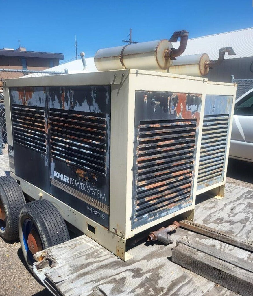 KOHLER 19 kW, 24 kVA, 1800 RPM, Mobile Standby Generator 20RZ72 w/ Transfer Switch