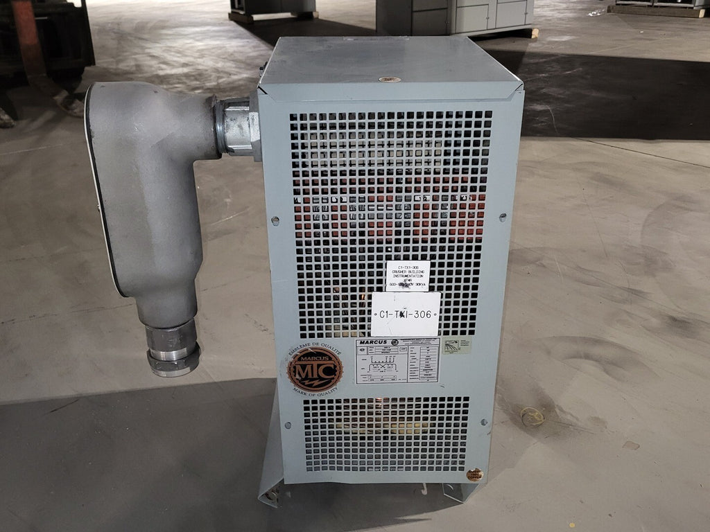 MARCUS 30 kVA Transformer, 600 pri. volts, 120/240 sec. volts MS30A2