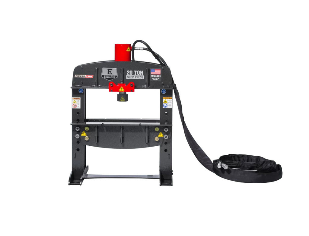 EDWARDS 20 Ton Shop Press and Portable Power Unit 460V, 3 ph 