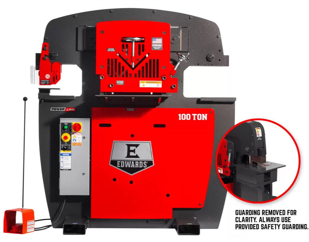EDWARDS 100 Ton Ironworker 208V, 3 ph w/ Powerlink and Coper Notcher ED9 ED9-10231522