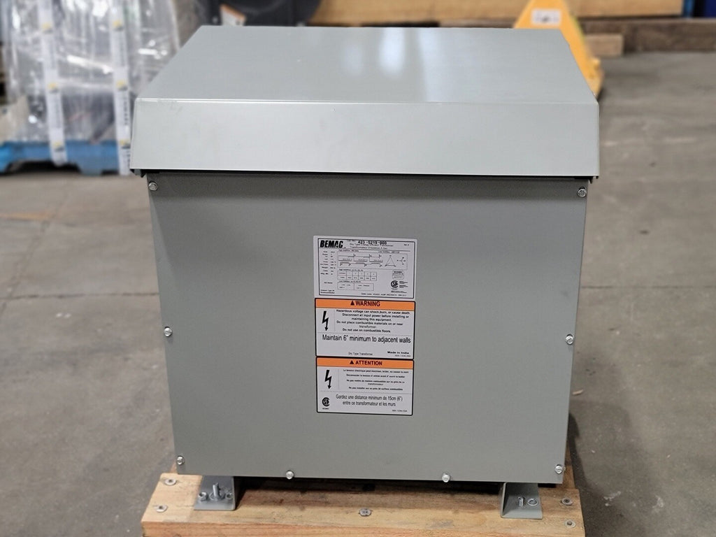 BEMAG 45 kVA Transformer, 600 Delta pri. volts, 208Y/120 sec. volts 423-5219-000