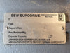 SEW-EURODRIVE 90.59:1 Gear Reducer FA67A w/ 1.5 hp Electric Motor DRN90S4/FG/RI