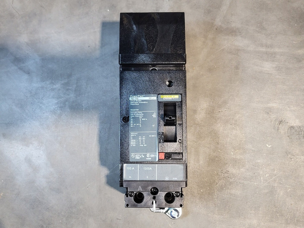 SQUARE D 100 Amp, 2 Pole, 600 volts Circuit Breaker HDA261001