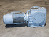 SEW-EURODRIVE 217.41:1 Worm Gear Reducer SF67A w/ 0.5hp Electric Motor SF67DT80K6BMG05HF