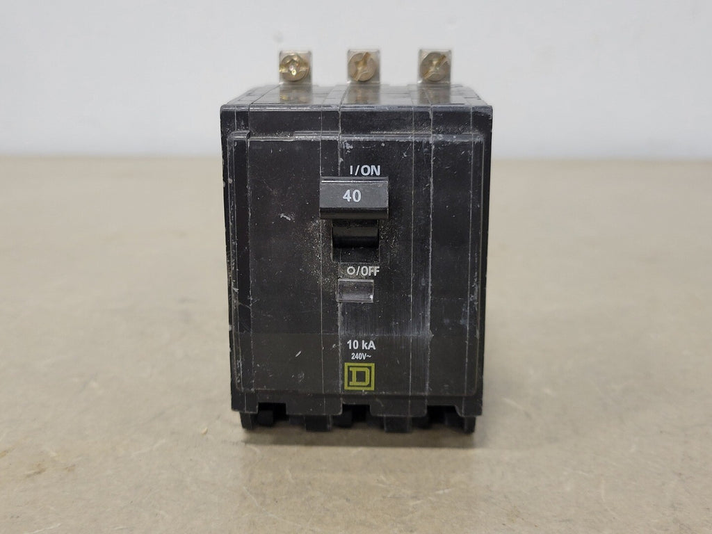 SQUARE D 40 Amp, 3 Pole, 240 volts Circuit Breaker QOB340