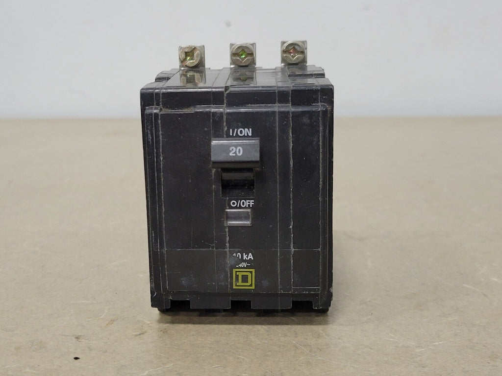 SQUARE D 20 Amp, 3 Pole, 240 volts Circuit Breaker QOB320