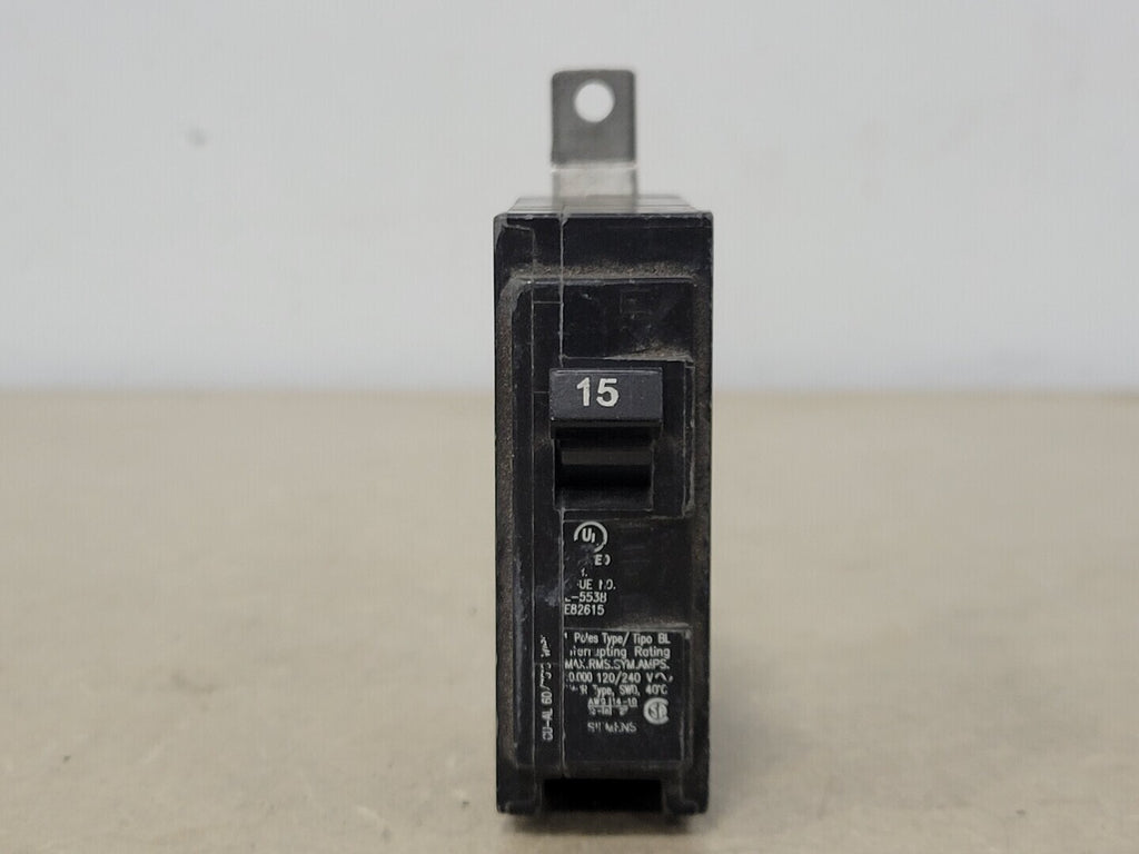 SIEMENS 15 Amp, 1 Pole, 120/240 volts Circuit Breaker BL115