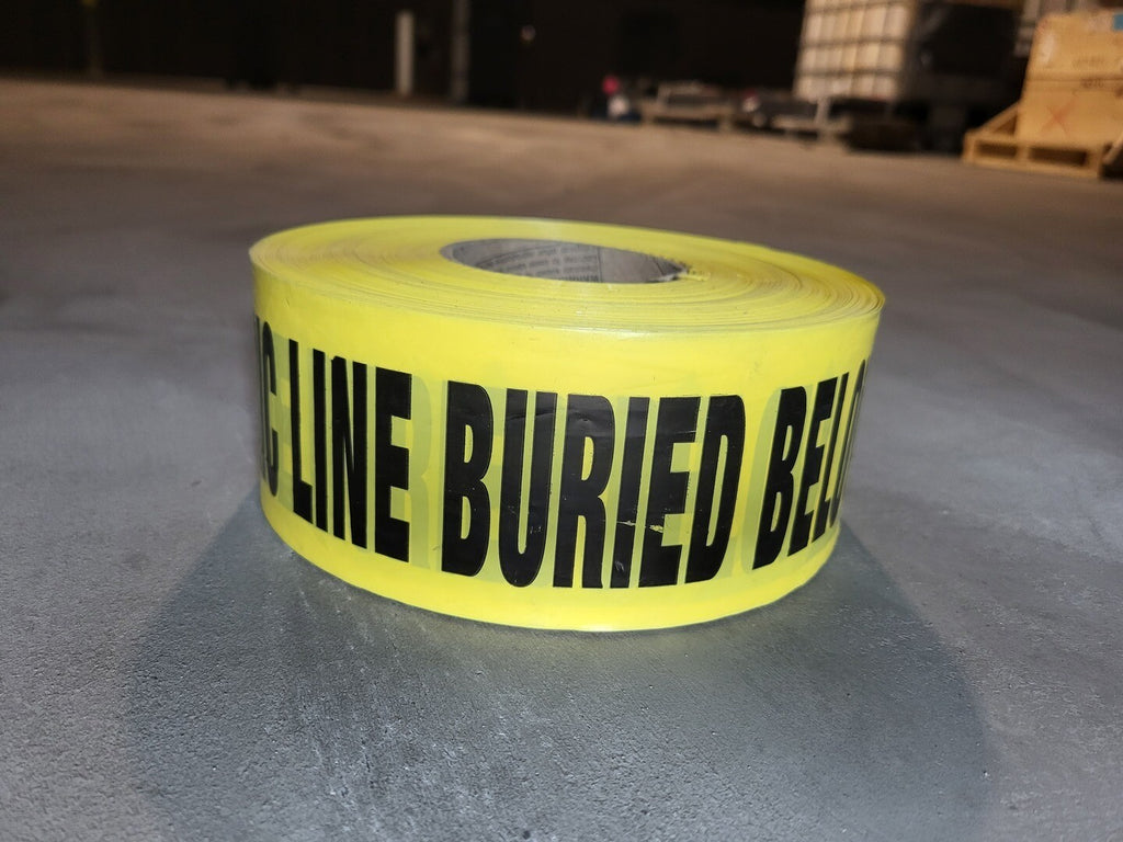 TECHSPAN Barricade Tape TT-800, Caution Electric Line Buried Below
