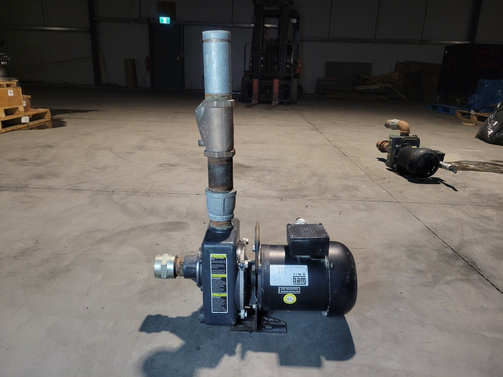 WEG 1.5hp, 575V, 3440rpm, B56J, 3Ph, Self-Priming Motor Pump JT001502, AMT 2821-98