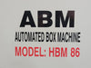 T ROC Heavy Duty Box Machine HBM 86 w/ Infeed & Outfeed tables