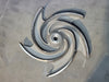 GOULDS 5-Vane Pump Impeller 316SS, Size 6x8x18, 84528-2