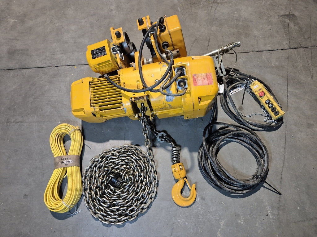 KITO 2.5Ton Electric Chain Hoist ER025S, ER1A-77SY2145 w/ Trolley