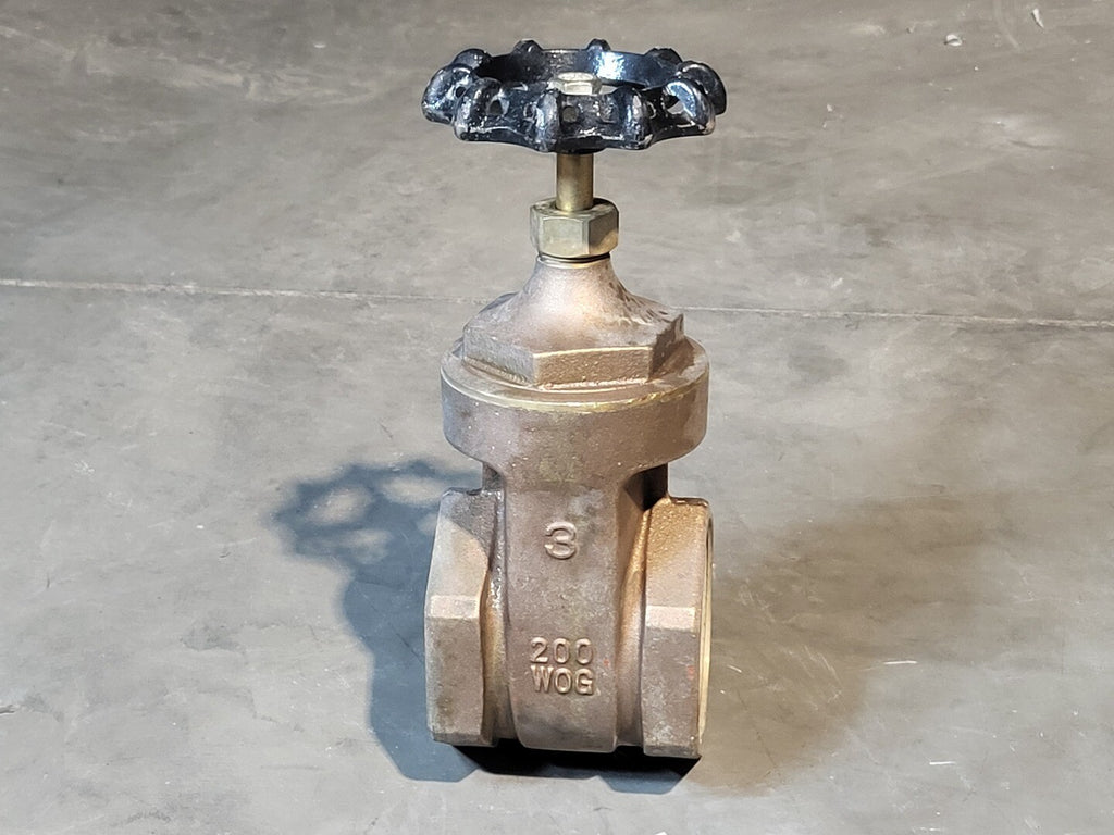3" Class 200 Brass Gate Valve 