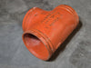 VICTAULIC 6" Grooved End Tee Pipe Fitting, Fire Lock, No. 002