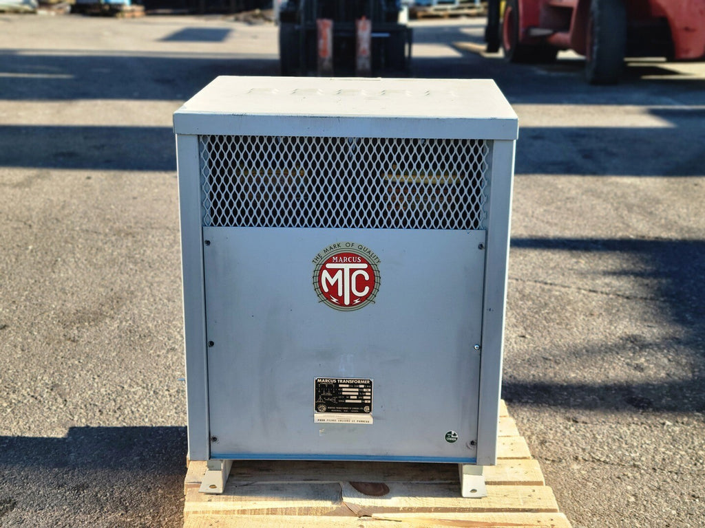 MARCUS TRANSFORMER 45 kVA Transformer, 600 Pri. volts, 120/208 Sec. volts 4321