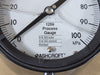 ASHCROFT 4.5" Pressure Gauge, 15 PSI, 1/4" NTP 1259