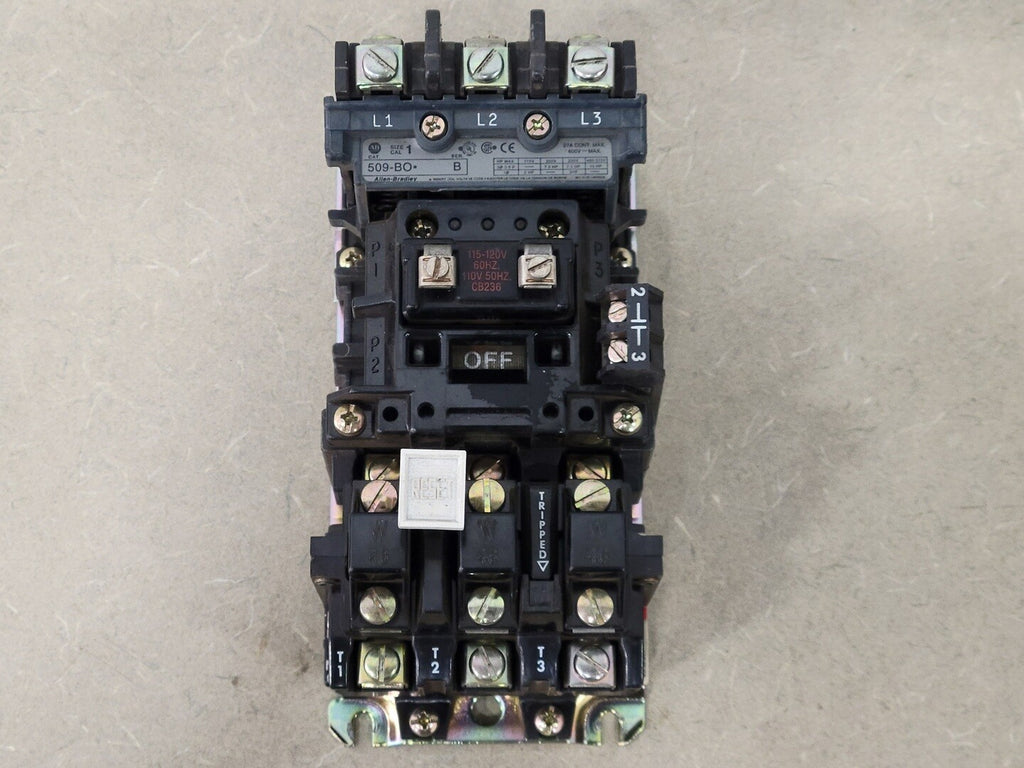 ALLEN-BRADLEY 27 Amp, NEMA Size 1, 115-120 V Non-Reversing Motor Starter 509-B0D