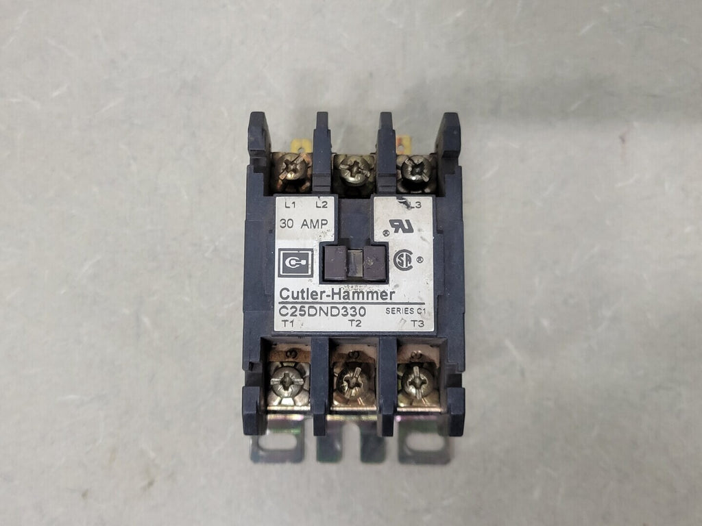 EATON 30 Amp, 3 Pole, 104-120 VAC Coil Contactor C25DND330