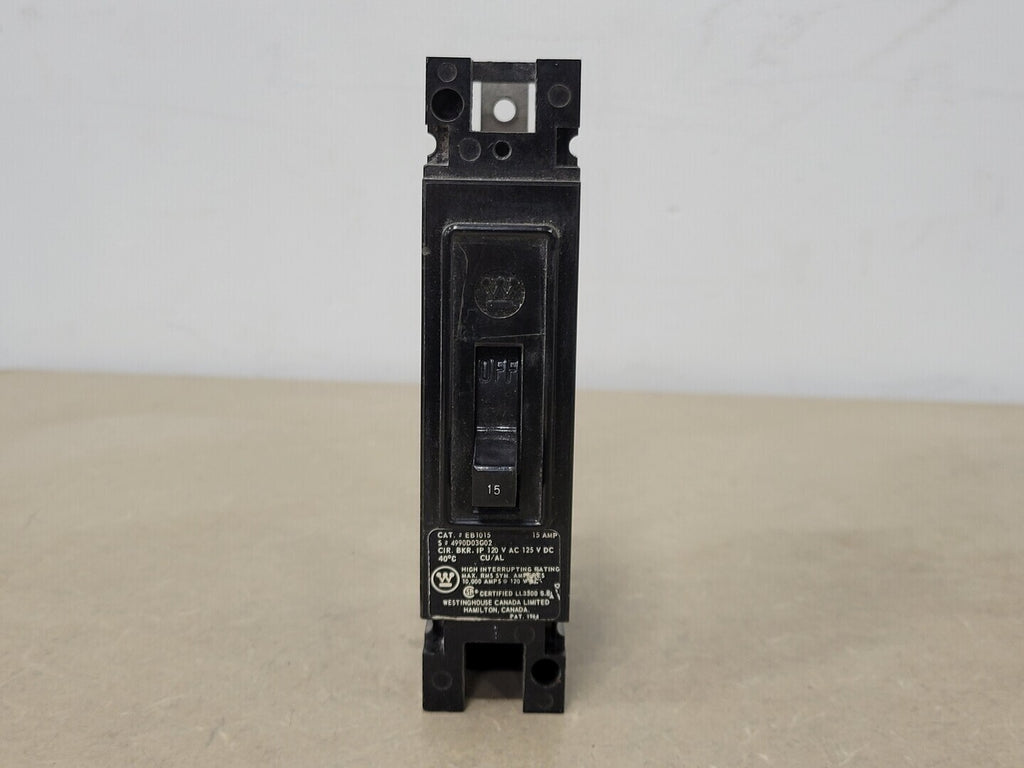 WESTINGHOUSE 15 Amp, 1 Pole, 120 Volts Circuit Breaker EB1015