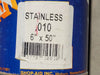 SHOP AID Stainless Steel Shim 0.010"x6"x50"