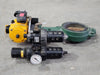 EL-O-MATIC 4" Butterfly Valve w/ Actuator ED0040-U2A00A-14K0, Filter & Lubricator