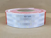 3M 2" x 150 ft Reflective Conspicuity White/Red Tape 983-32, 67533