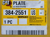 CATERPILLAR 16mm Thick Drum Scraper Mount Plate 384-2551