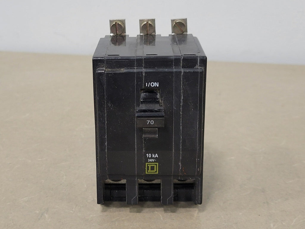 SQUARE D 70 Amp, 3 Pole, 240 Volts Circuit Breaker QOB370