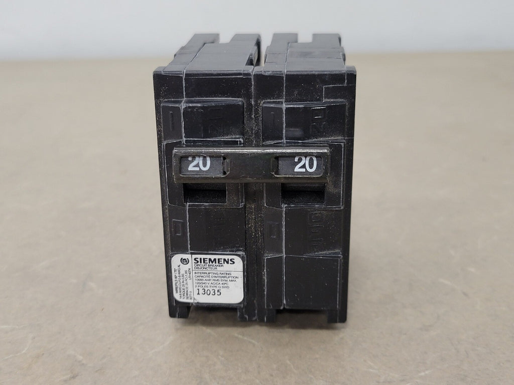SIEMENS 20 Amp, 2 Pole, 120/240 Volts Circuit Breaker Q220